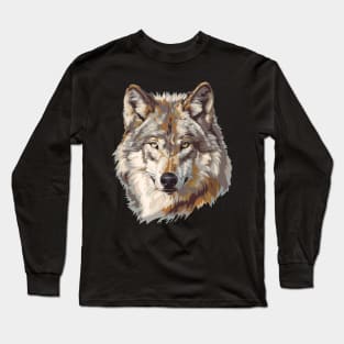 Wolf Predation Strategies Long Sleeve T-Shirt